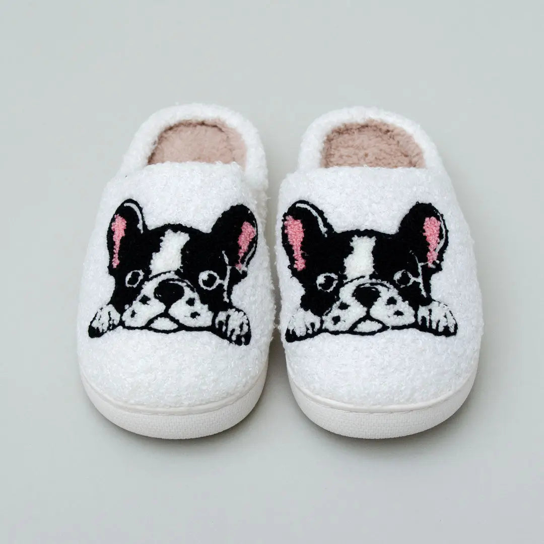 "Boston Terrier Pantoffeln" Hausschuhe 4legs.de