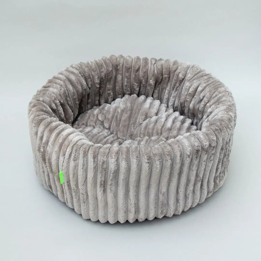 Das elegante Hundebett „Biscuit“ - taupe 4legs.de