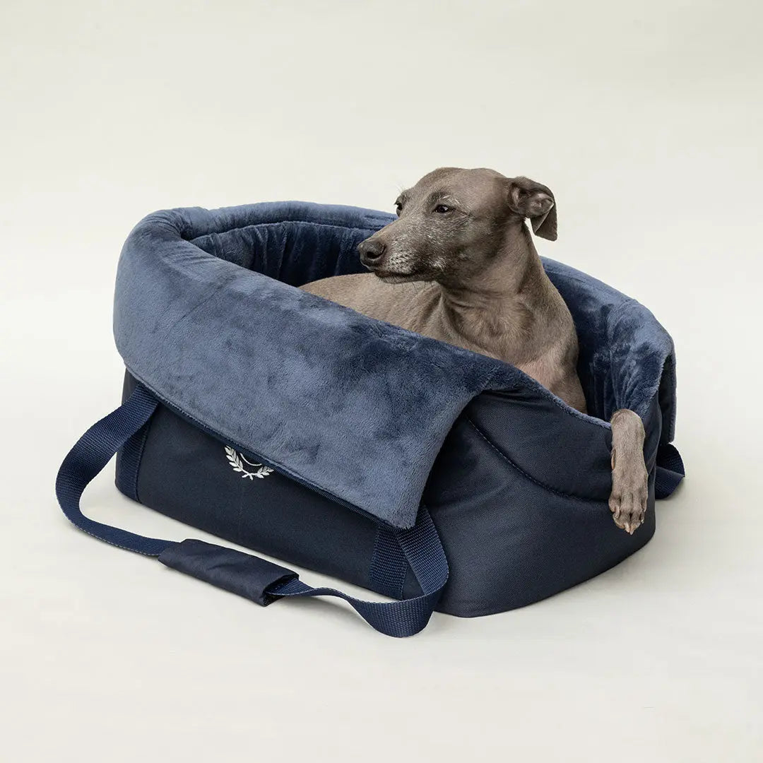 Die Hundetasche "Lunch & Dinner" Navy 4legs.de