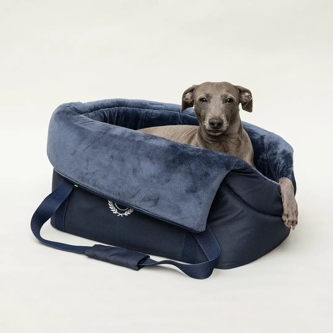 Die Hundetasche "Lunch & Dinner" Navy 4legs.de
