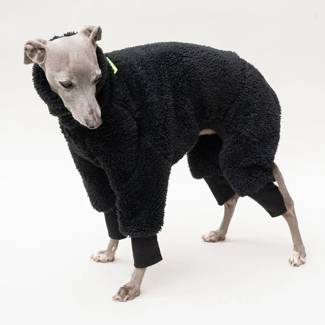 Hunde-Overall "Fozzie" black 4legs.de