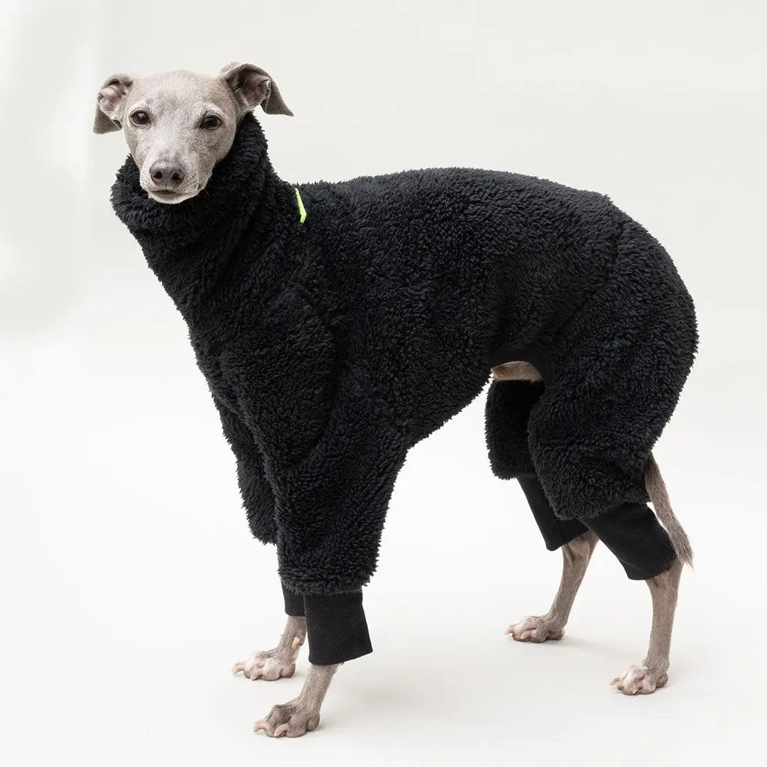 Hunde-Overall "Fozzie" black 4legs.de