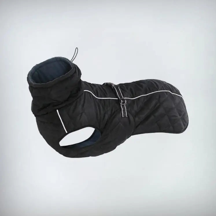 Der Hunde Regenmantel "warm belly" hat eine spezielle ergonomische Form, die darauf bedacht ist, besonders den Hundebauch zu wärmen.