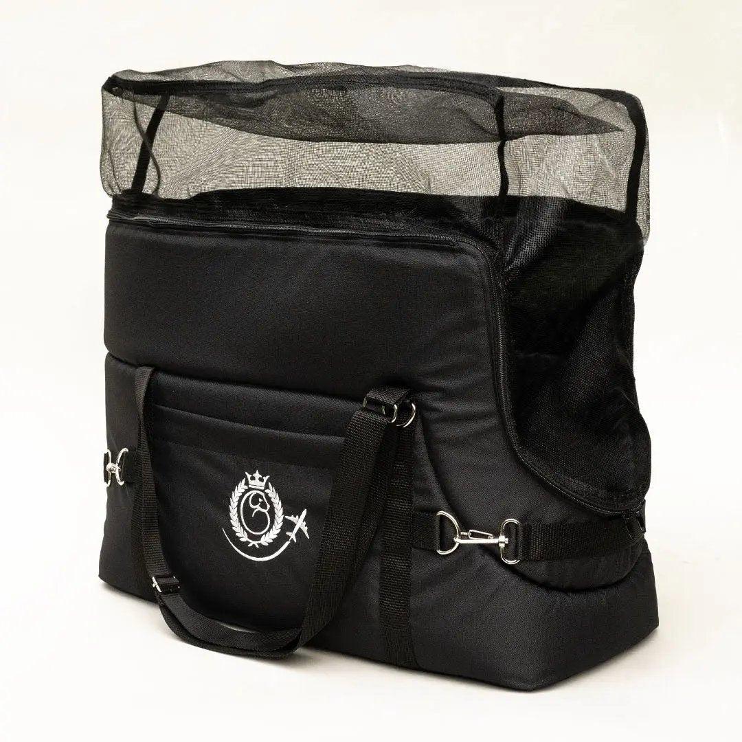 Hundeflugtasche "AIR EURO" Lunch & Dinner - black 4legs.de
