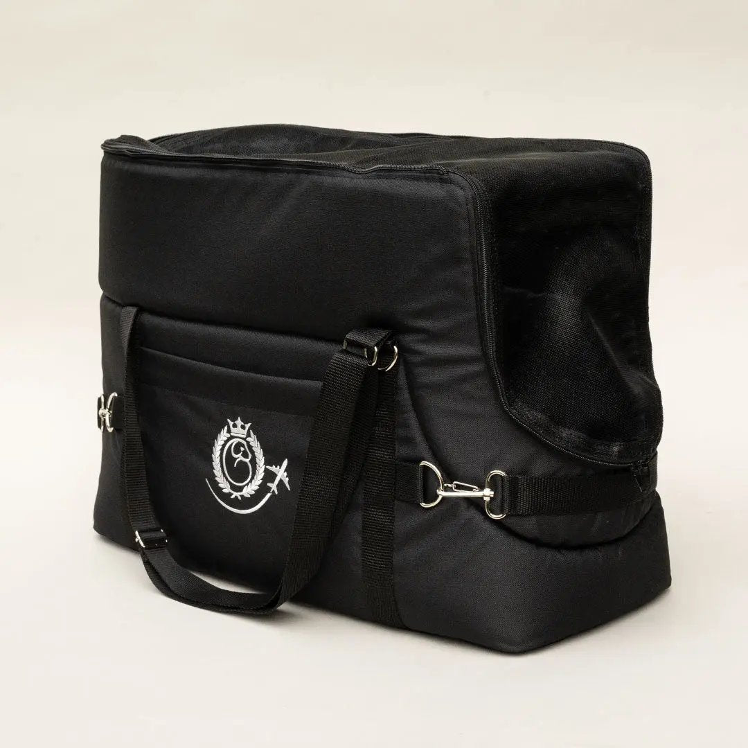 Hundeflugtasche "AIR EURO" Lunch & Dinner - black 4legs.de