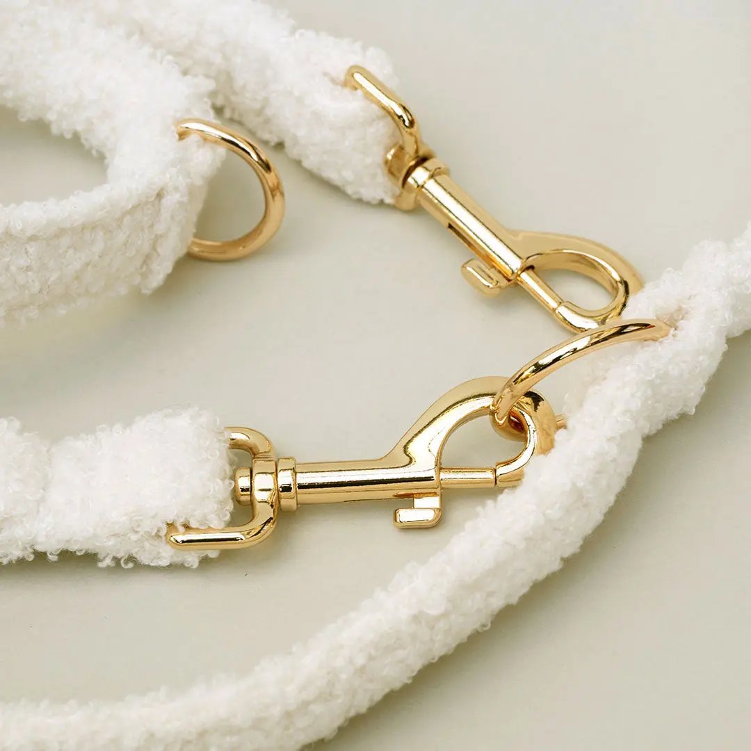 Kuscheliges Hundeleine „Teddybaer“ -Ecru 4legs.de