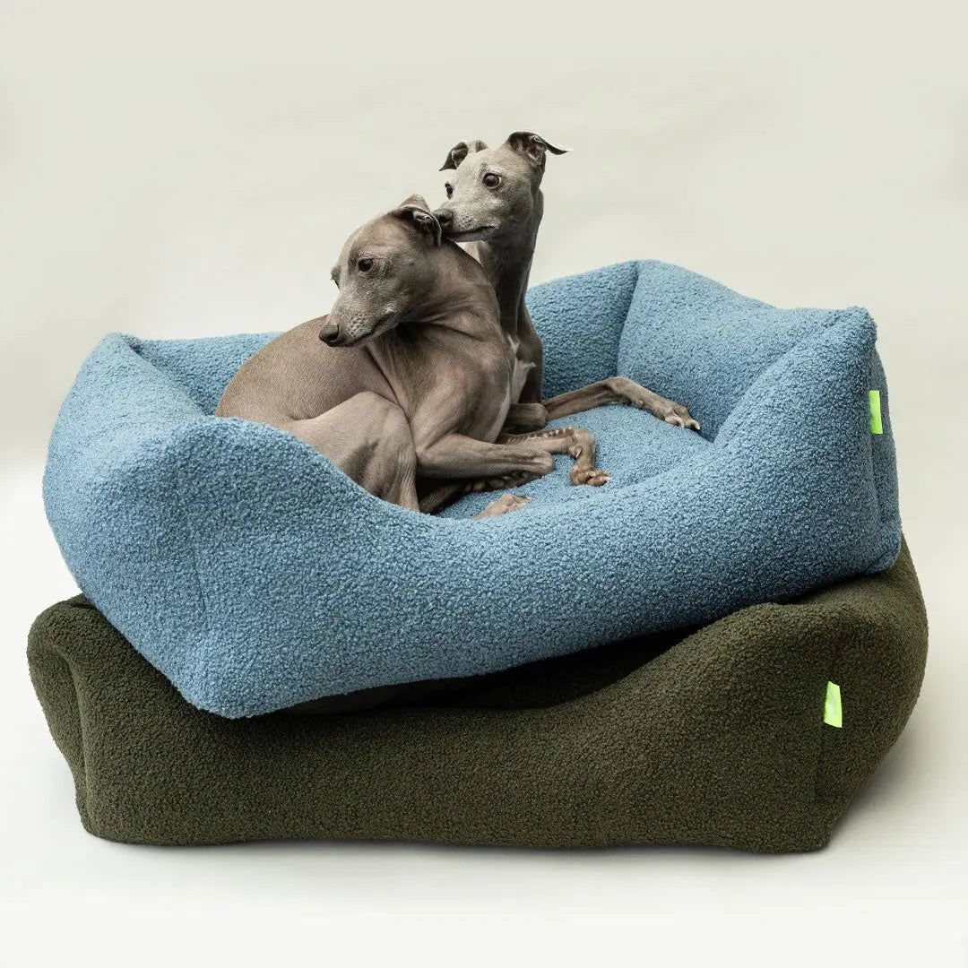 Luxus-Hundebett „Canapé Teddy Deluxe“ hellblau