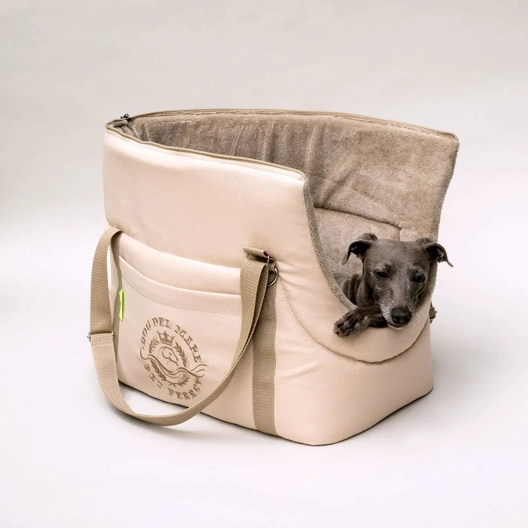 Sommertasche "Dog del Mare" beige deluxe 4legs.de