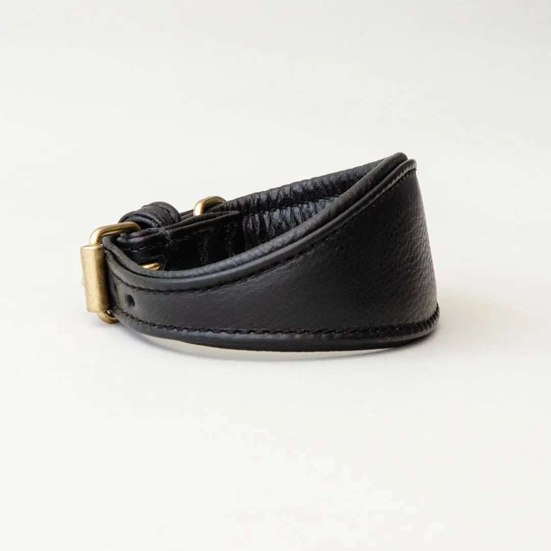 Windhundhalsband - "Greyhound Supersoft" black 4legs.de